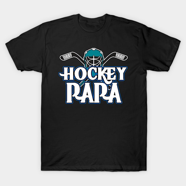 Hockey Dad Kids Hockey Father League Championship T Shirt - PAPA T-Shirt by finchandrewf